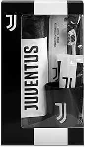 Juventus Oral Care Kit, Spazzolino da Denti Manuale con Setole Medie, Dentifricio alla Menta da 75ml, Bicchierino con...