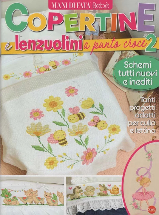 MANI DI FATA BEBE' - COPERTINE E LENZUOLINI A PUNTO CROCE VOL.2 - GIUGNO 2026