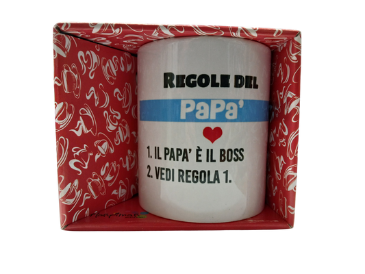 TAZZA MUG REGOLE DEL PAPA'