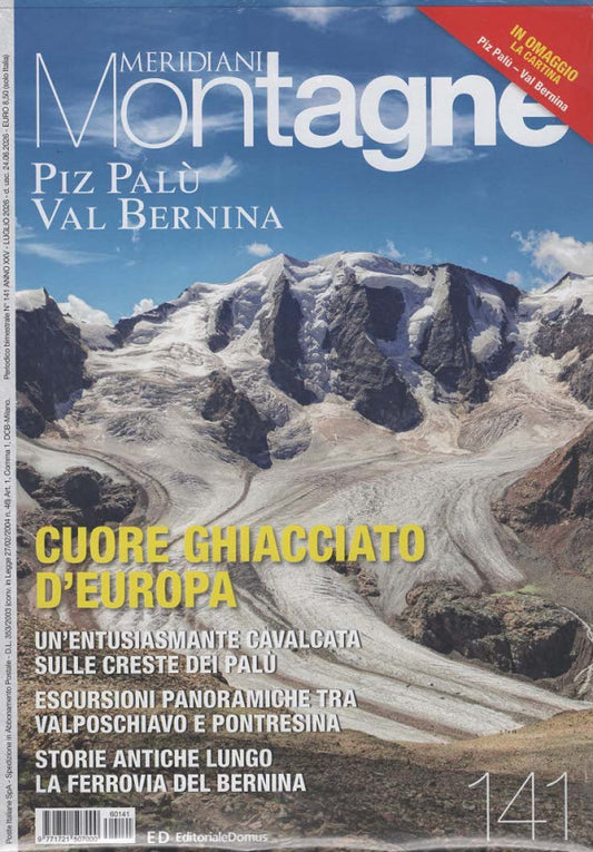 MERIDIANI MONTAGNE N.141 - PIZ PALU' - VAL BERNINA - LUGLIO 2026