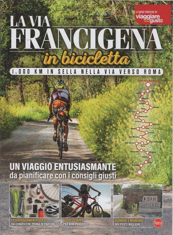 Le Guide Pratiche di Viaggiare con Gusto - La Via Francigena in bicicletta - GIUGNO 2026