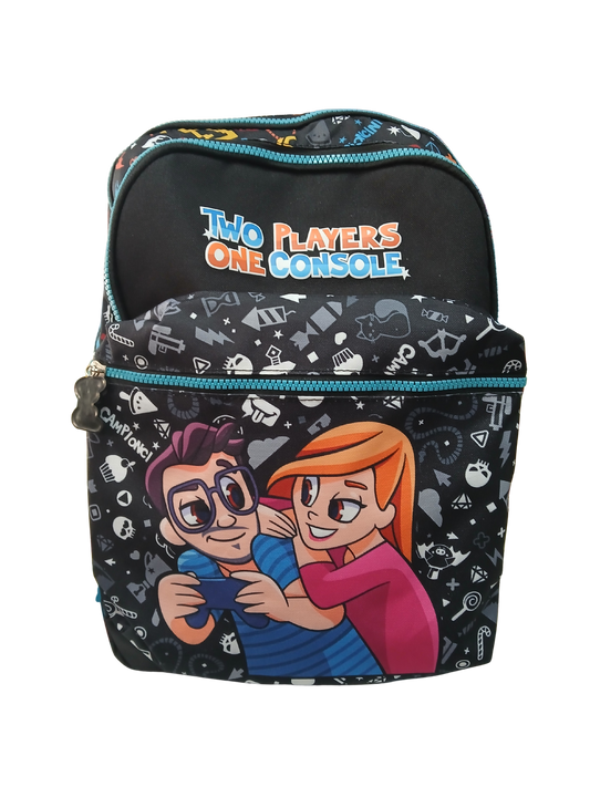 Zaino scuola Doppio Scomparto - Two Players One Console