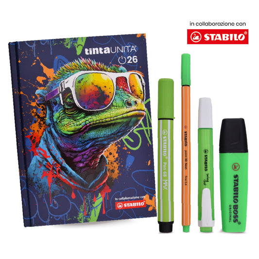 DIARIO TINTA UNITA STABILO 2026 + ACCESSORI