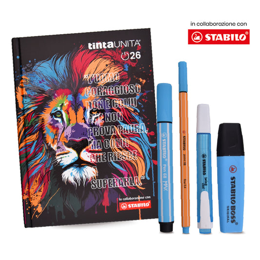 DIARIO TINTA UNITA STABILO 2026 + ACCESSORI