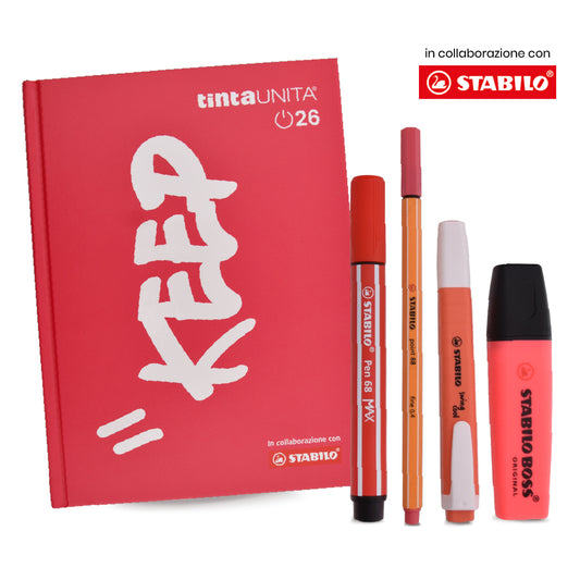 DIARIO TINTA UNITA STABILO 2026 + ACCESSORI