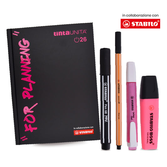 DIARIO TINTA UNITA STABILO 2026 + ACCESSORI