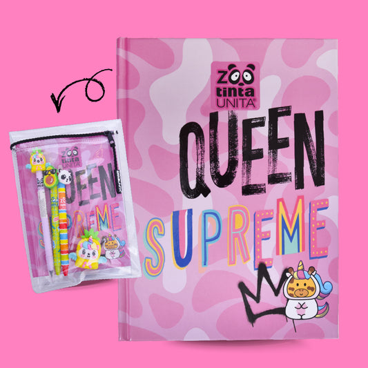 DIARIO TINTA UNITA ZOO 2026 QUEEN SUPREME  + ACCESSORI