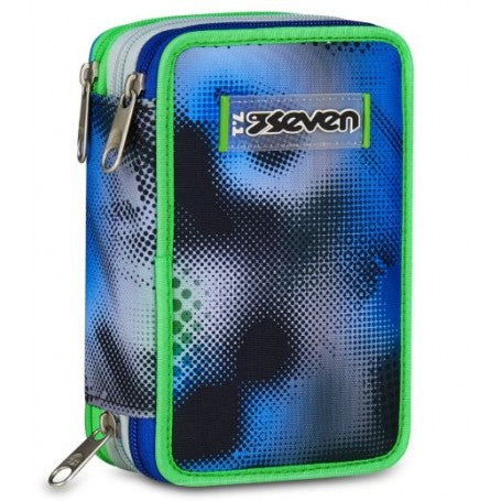 ASTUCCIO 3 CERNIERE SEVEN WRITE DOWN ASS BLU