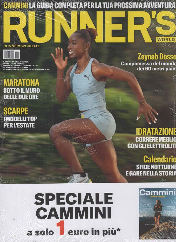 RUNNER'S WORLD + SPECIALE CAMMINI - GIUGNO 2026