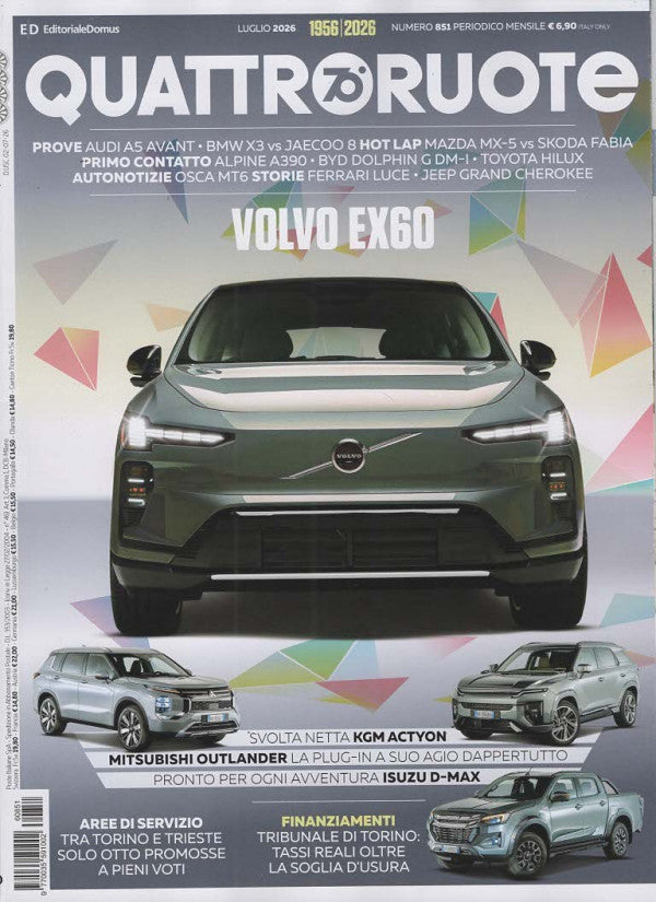QUATTRORUOTE N.851 - LUGLIO 2026