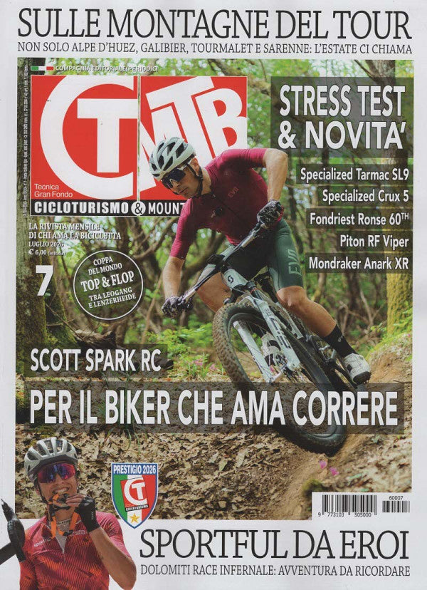 CT Cicloturismo & MTB Magazine - sulle montagne del tour - luglio 2026