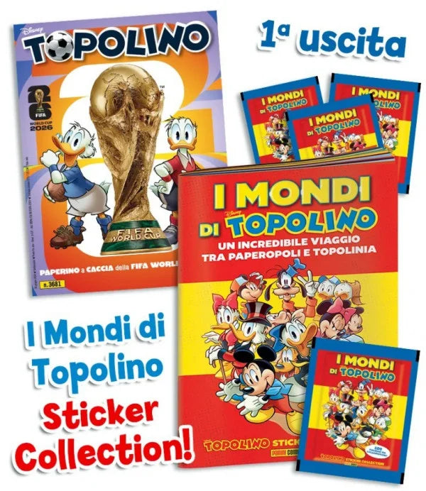 TOPOLINO 3681 + I MONDI DI TOPOLINO STICKERS COLLECTION
