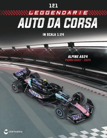 Leggendarie auto da corsa VOL.121 - ALPINE A524 - Pierre Gasly - 2024 - scala 1:24