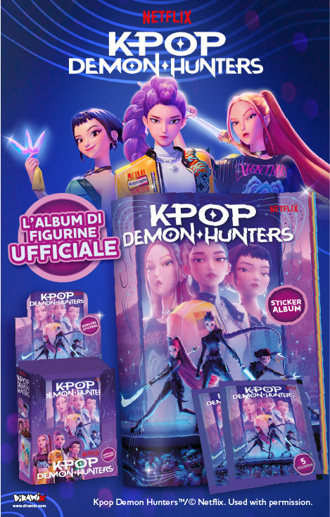 K-POP DEMON HUNTER STICKER ALBUM + 2 BUSTINE + 1 POSTER