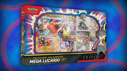 Collezione con statuina Mega Lucario-ex del GCC Pokemon
