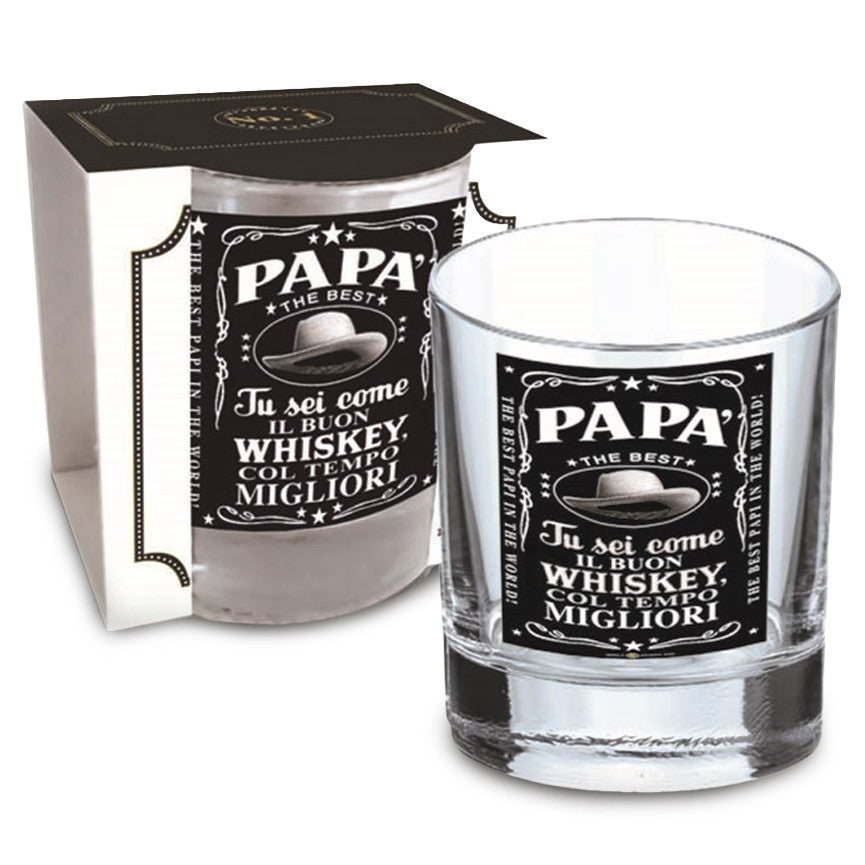 BICCHIERE WHISKY PAPA' THE BEST