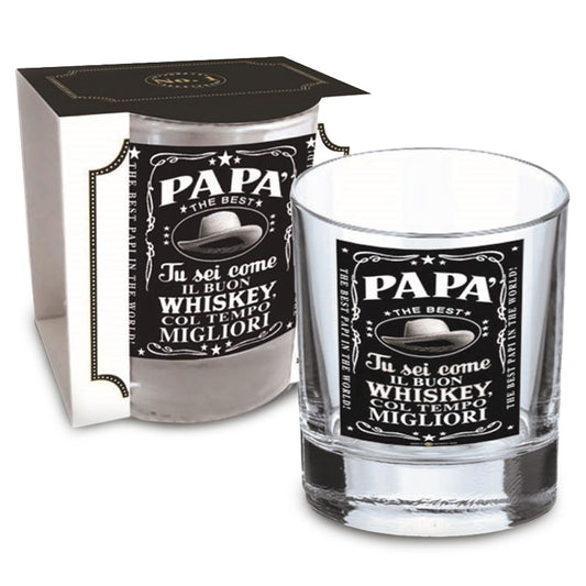 BICCHIERE WHISKY PAPA' THE BEST