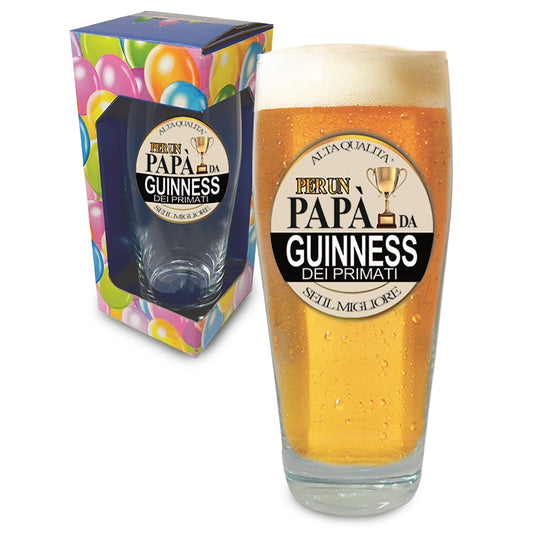 BICCHIERE BIRRA GUINESS -  PAPA' DA GUINESS